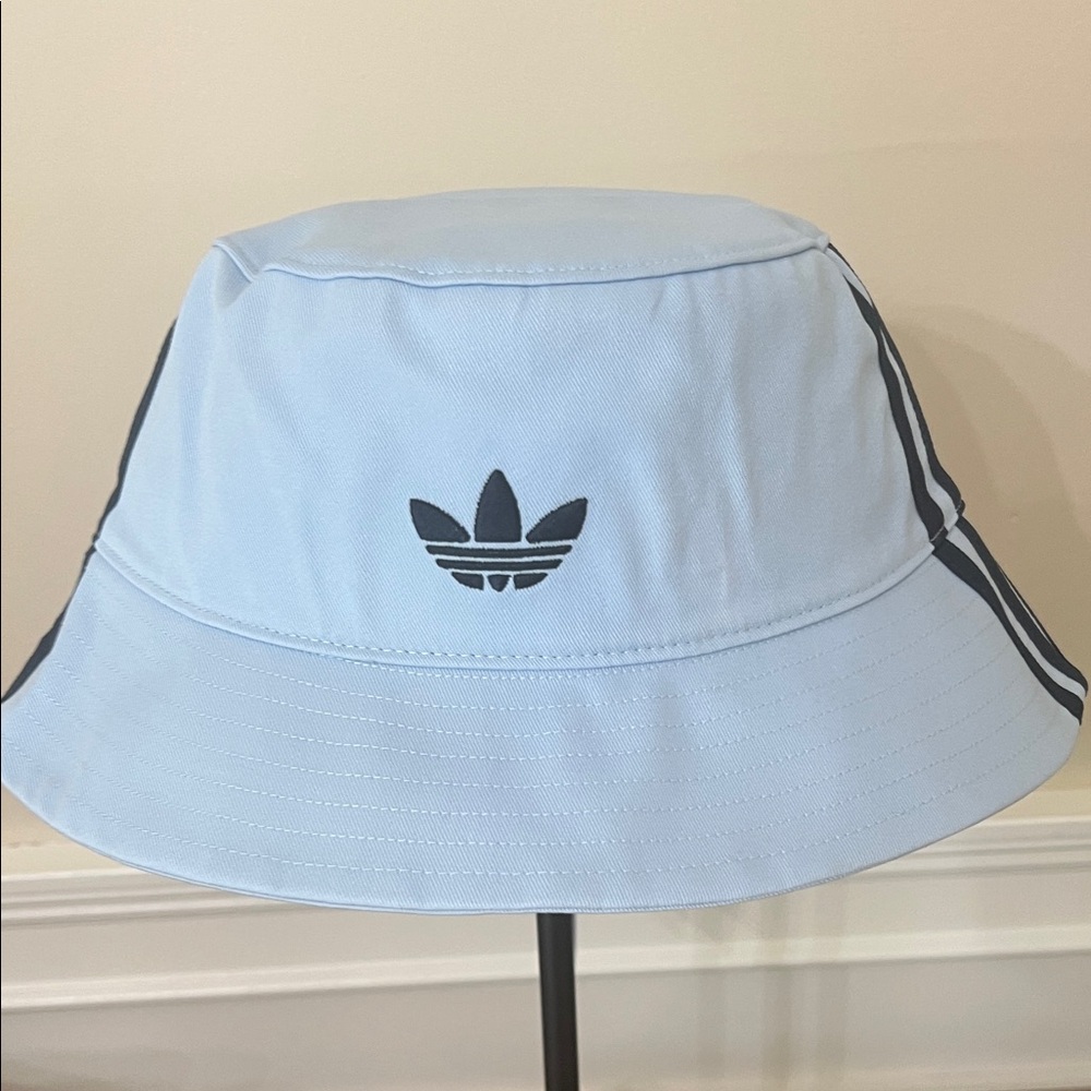 Adidas x Oasis Tour 3-Stripes Originals Bucket Hat Night Indigo M/L - Picture 3 of 6